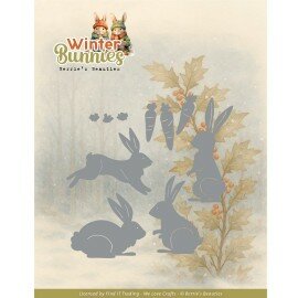 BBD10082 Dies - Berries Beauties - Winter Bunnies - Bunnies