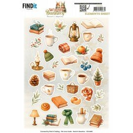 CD12405 3D Cutting Sheet - Berries Beauties - Winter Bunnies - Small Elements