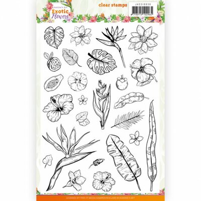 JACS10038 Clear Stamps - Jeanine's Art - Exotic Flowers