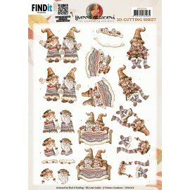 CD12114 3D Cutting Sheet - Yvonne Creations - Gnomes Blanket