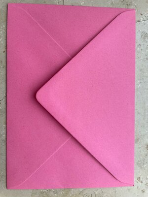 Enveloppen C6 (114x162mm) 10 stuks roze