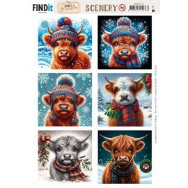 BBSC10113 Scenery Push out - Berries Beauties - Highland - Square