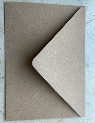 Enveloppen C6 (114x162mm) 10 stuks Kraft