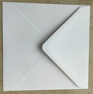 Enveloppen vierkant 15x15 cm Wit per 10 stuks