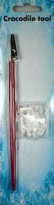 CROC002 - Nellie's Choice - crocodile tool - Cliptool met 50 witte 3 mm pompoms