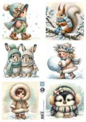 FB2504 Marianne Design - Knipvellen - Cosy Winter - by Fairybells A4