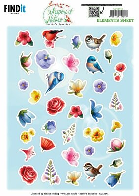 CD12441 Cutting Sheet - Berries Beauties - Whispers of Nature - Small Elements