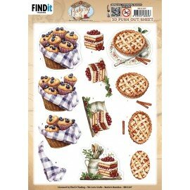 SB11107 3D Pushout Sheet - Berries Beauties - Homestead Bakery - Bake Bites