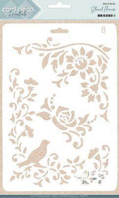 CDEST005 Card Deco Essentials Stencil Flowers