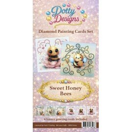 DDDCS1003 Dotty Design - Diamond Card ONLY Set - Sweet Honey Bees Exclusief steentjes