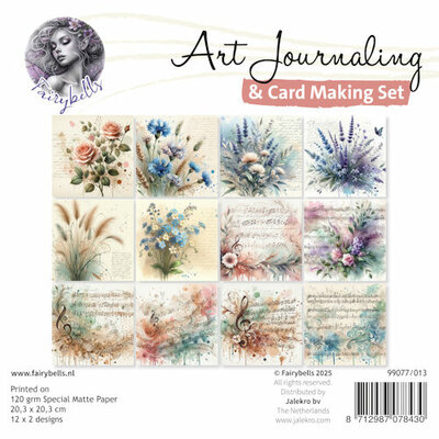 013 Fairybells Art Journaling & Card Making Set Vlinders, Elfjes en Muziek