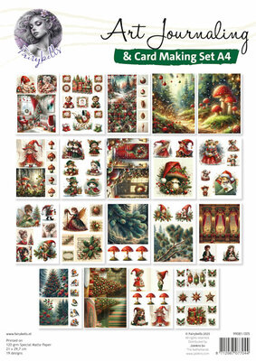 005 Fairybells Art Journaling Set A4 - Kerst
