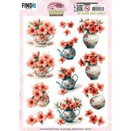 SB11114 3D Pushout Sheet - Berries Beauties - Blooming Harmony - Blooming Elegance