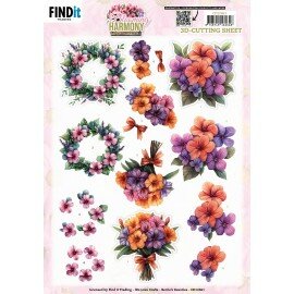 CD12461 3D Cutting Sheet - Berries Beauties - Blooming Harmony - Blooming Bouquet