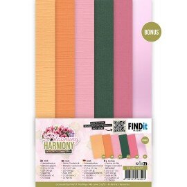 BB-4K-10034 Linen Cardstock Pack - Berries Beauties - Blooming Harmony - 4K