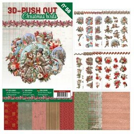 3DPO10056 3D Push-Out Book 56 - Christmas Birds