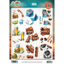 CD12470 Cutting Sheet - Berries Beauties - Grillmasters - Mini