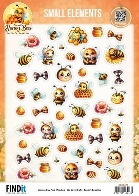 CD12477 Cutting Sheet - Berries Beauties - Sweet Honey Bees - Small Elements