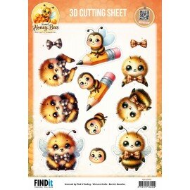 CD12475 3D Cutting Sheet - Berries Beauties - Sweet Honey Bees - Little Buzzers