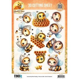 CD12472 3D Cutting Sheet - Berries Beauties - Sweet Honey Bees - Honeycomb Friends