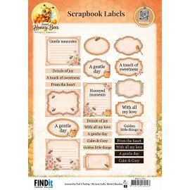 BBSL005 Berrie's Beauties Scrapbook Labels - Sweet Honey Bees - EN