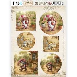 BBSC10132 - HJ25501 Scenery Push out - Berries Beauties - Happy Gnomes (Gratis vel HJ255)