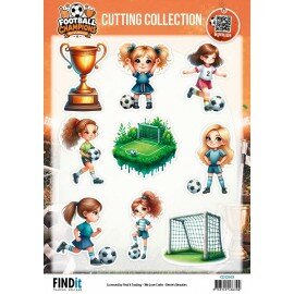 CD12503 Cutting Collection - Berrie's Beauties - Football Champions - Girls United
