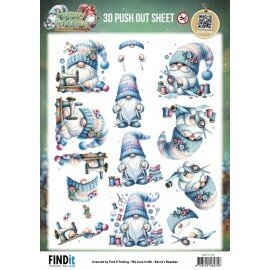 SB11135 3D Pushout Sheet - Berries Beauties - Happy Gnomes - Sew Much Love