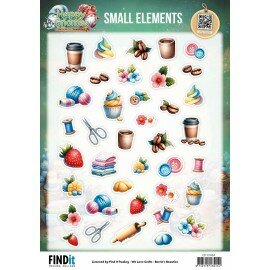 CD12484 Cutting Sheet - Berries Beauties - Happy Gnomes - Small Elements