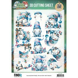 CD12480 3D Cutting Sheet - Berries Beauties - Happy Gnomes - Sew Much Love