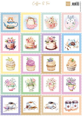 VK9647 Marianne Design - Knipvellen - Stamps - Coffee & Tea