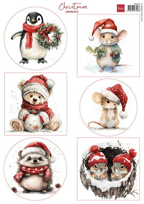 VK9649 Marianne Design - Knipvellen - Christmas Animals