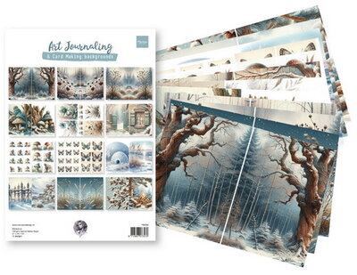 FB2506 Marianne Design - Art Journaling - Winter Set - by Fairybells A4 12 vel