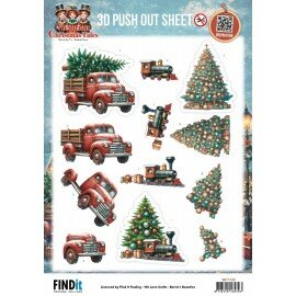 SB11142 3D Pushout Sheet - Berries Beauties - Victorian Christmas Tales - Underneath The Christmas Tree