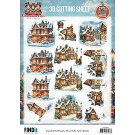 CD12487 3D Cutting Sheet - Berries Beauties - Victorian Christmas Tales - Home for Christmas