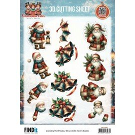 CD12486 3D Cutting Sheet - Berries Beauties - Victorian Christmas Tales - Timeless Christmas Bells
