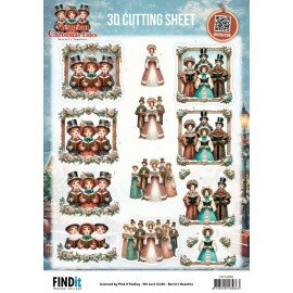 CD12485 3D Cutting Sheet - Berries Beauties - Victorian Christmas Tales - A Christmas Serenade