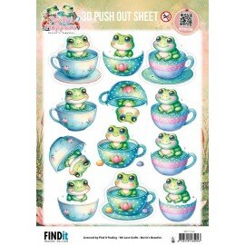 SB11146 3D Pushout Sheet - Berries Beauties - Joyful Hoppers - A Cup Of Frog
