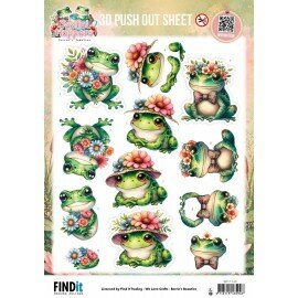 SB11145 3D Pushout Sheet - Berries Beauties - Joyful Hoppers - Bouquet Of Joy