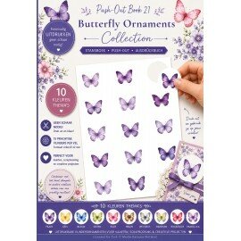 BBPOS10021 Push-Out Book 21 - Butterflies Ornaments Collection