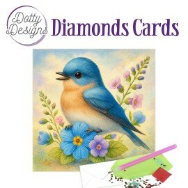 DDDC1217 Doty Designs Diamond Cards - Bluebell Garden Songbird
