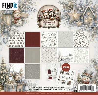 Paperpack - Berries Beauties - Whimsical Christmas 20 x 20 cm