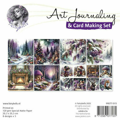 Fairybells Art Journaling & Card Making Set Kerst Paars