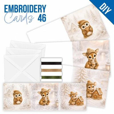 Stitch and Do Cards 046 - Christmas Woodland Goods