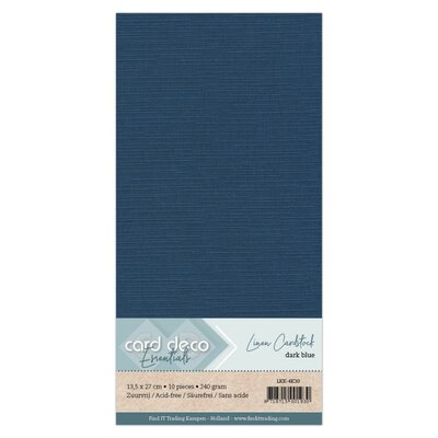 4K Donkerblauw Linnenkarton