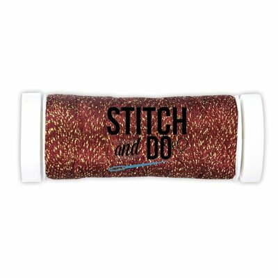 Christmas Red Sparkles Thread Stitch and Do - 120 meter