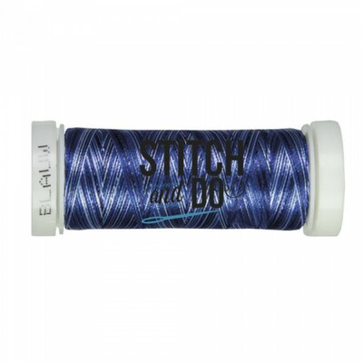 Blauw Gemêleerd Garen Stitch & Do - 200 meter