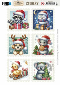 Scenery-uitdrukvel – Berries Beauties – 10150 – Christmas Stamps 1