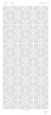 CD3070 Stickervel Corners S Goud of Zilver
