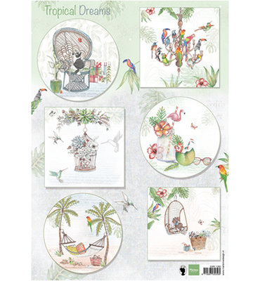 EWK1260 - Knipvel - Marianne Design - Els - Tropical Dreams
